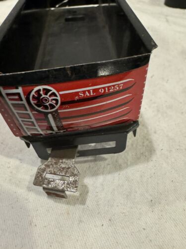 Marx 6 inch Tin Red 91257 Seaboard Gondola Good Shape - Picture 2 of 7