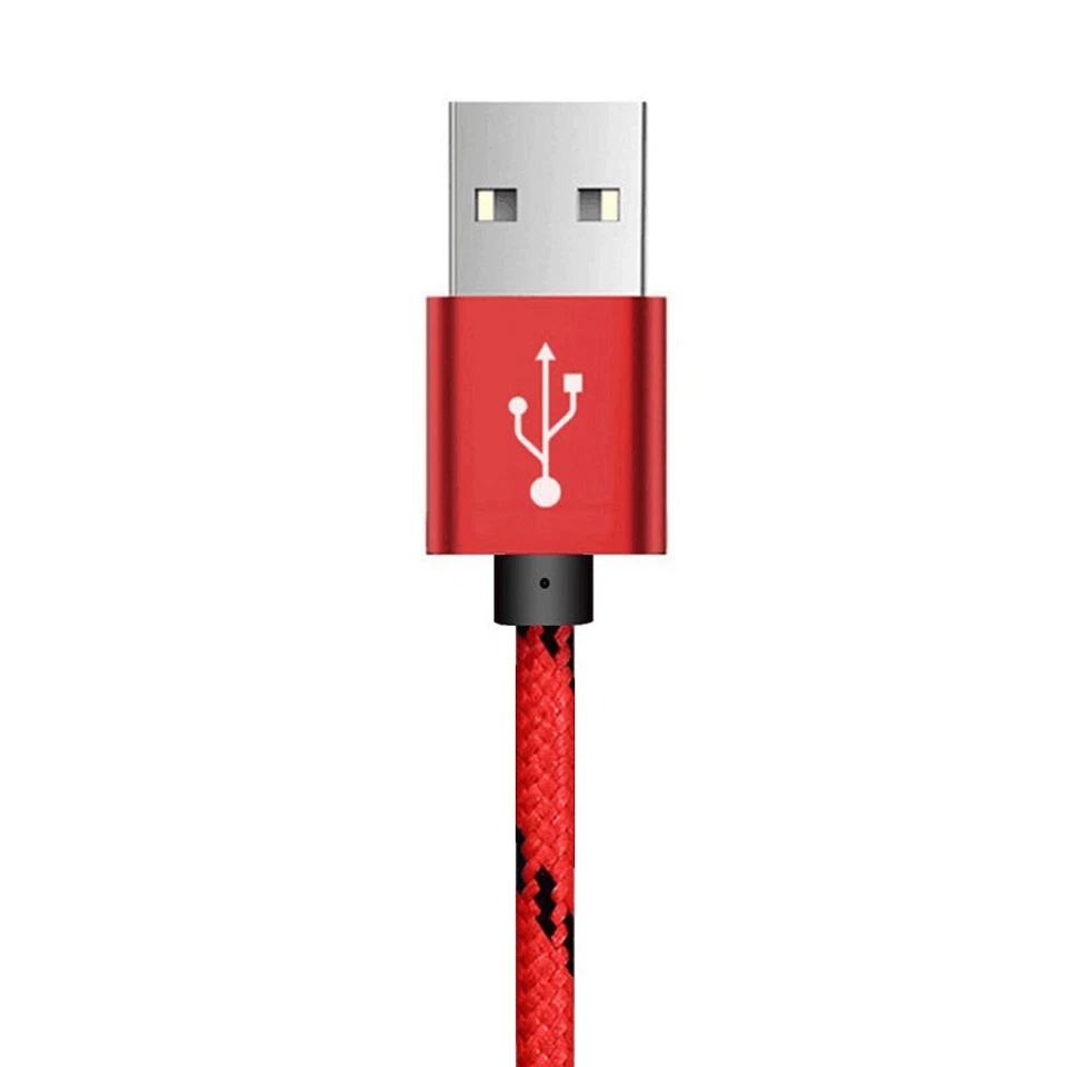 Paquete de 5 cables de carga rápida trenzados tipo C USB-C cable rápido carga cargador Foto 3 de 4