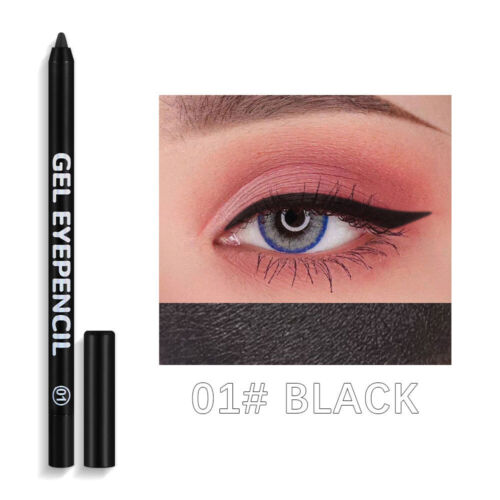 Colorido Mate Brillo Gel Delineador de Ojos Brillo Lápiz 12 Colores K - Imagen 12 de 35