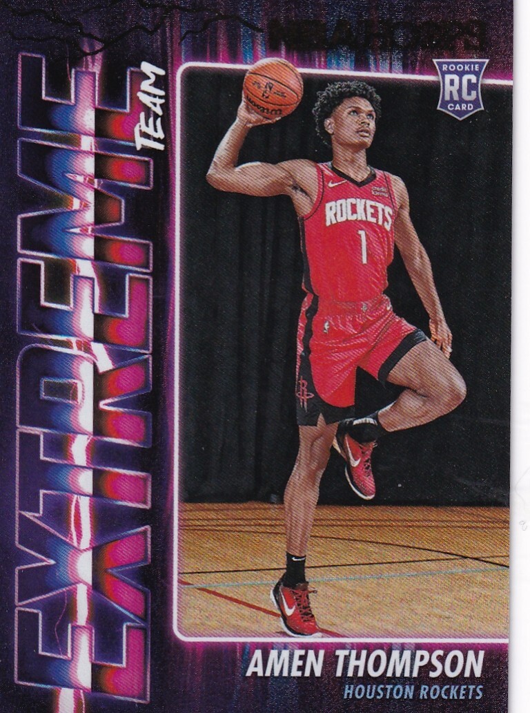 2023-24 NBA Hoops Amen Thompson RC Extreme Team #2 Rockets  PWE