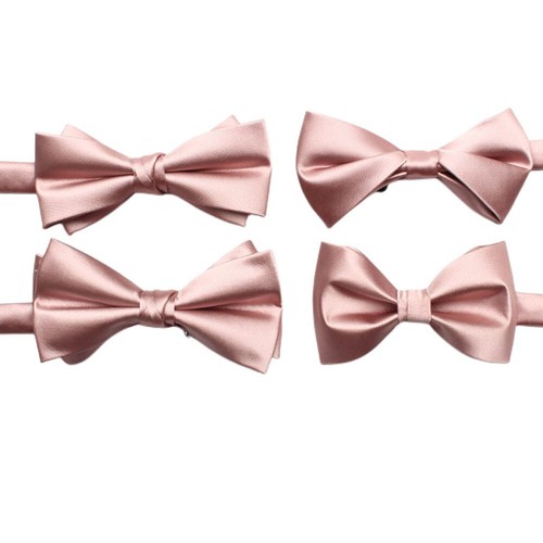 Men Pink Color Pre-tied Bow Tie Wedding Party Formal Business Suit Tuxedo Bowtie - Picture 2 of 9