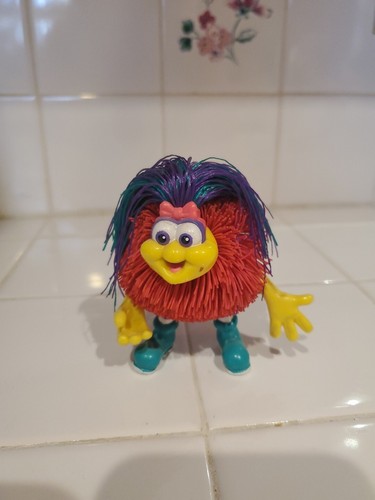 Kooshlings Kids Pink Yellow Girl Odzzen Koosh Lings Bendable Rare Vintage 1990s