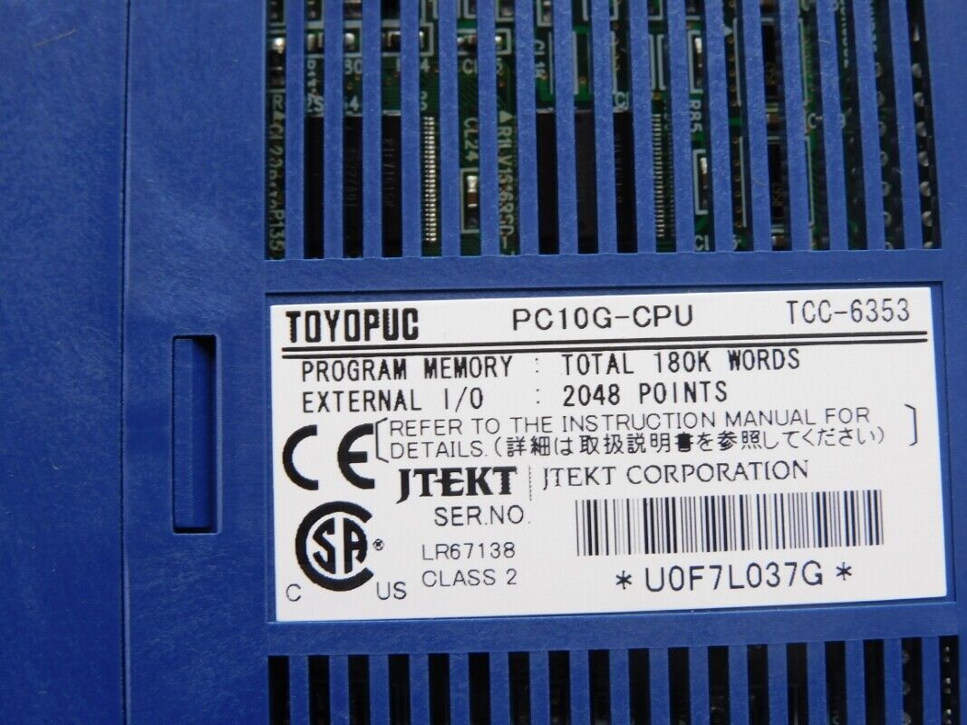 TOYOPUC-PC10G｜JTEKT CORPORATION