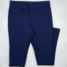 Banana Republic Women's Dress Pants Size 2 Navy Blue Stretch Blend Skinny Leg