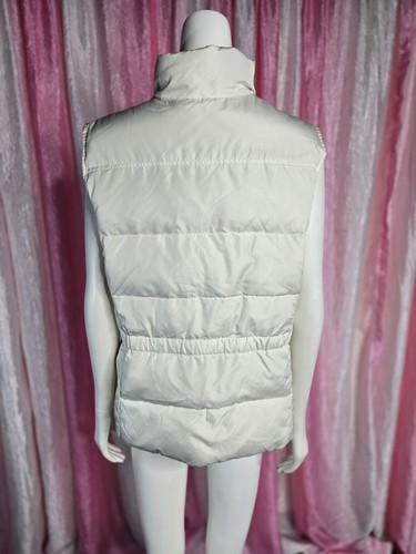 Lands' End Ivory Down Puffer Duck Feathers Vest Size XL Petite - Picture 8 of 12