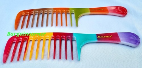 Shower Comb XL Wide Tooth Detangle Shower Comb Wet Curly Hair Dressing Comb 24cm - Picture 6 of 16