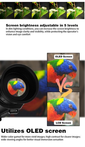Ponbos Z9005 Professional Tactical Telescope 40MP 4K HD 8X Zoom IR Monoculars - Picture 10 of 21