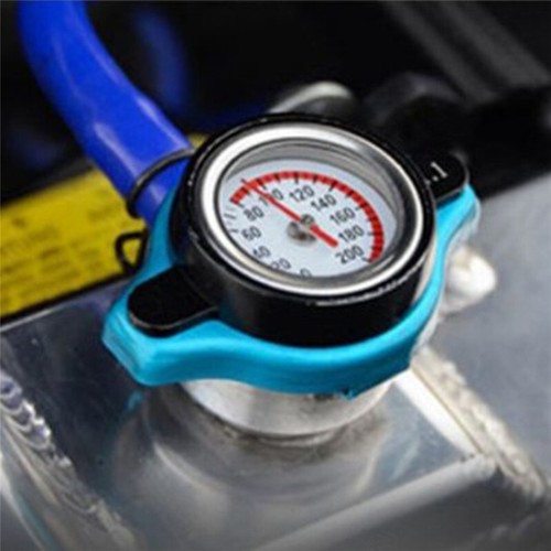 Universal Car Thermost Radiator Cap Cover & Water Temp Gauge Meter 1.1BaH`YB_J - Picture 2 of 8