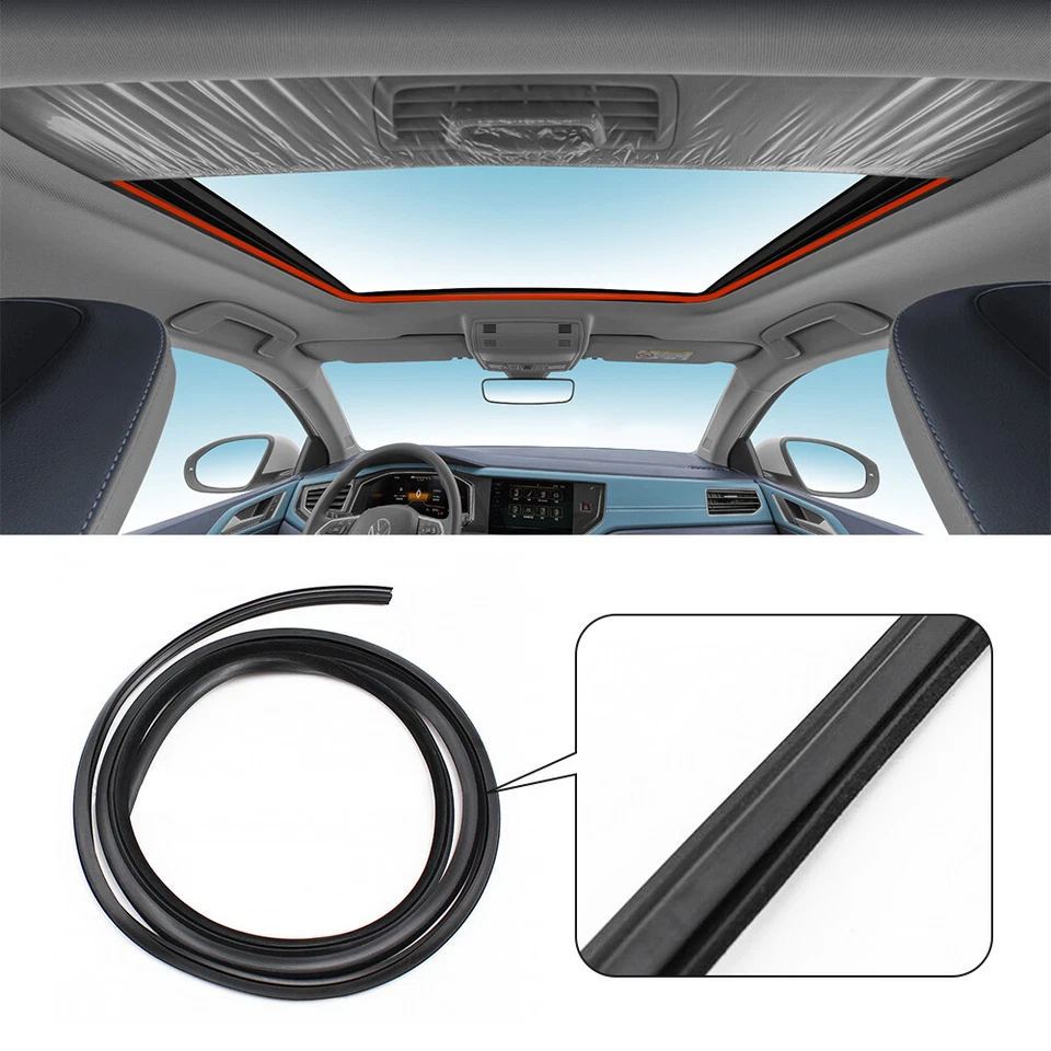 Rubber Car Sunroof Seal fits VW PASSAT JETTA GOLF BEETLE AUDI A4 LEON 8D0877297 - Image 4 of 4