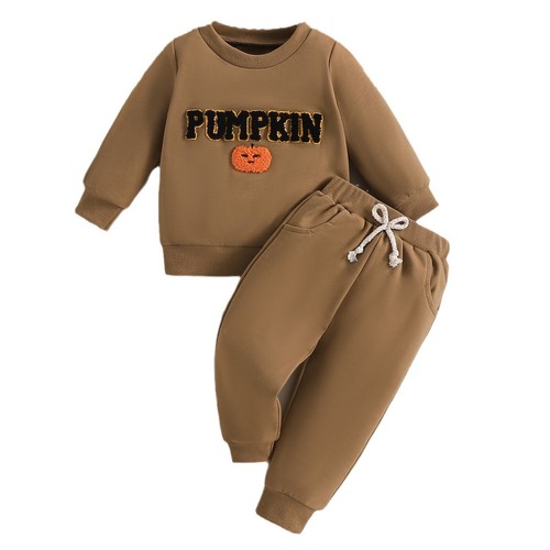 Kids Boys Outfit 2 Piece Set Halloween Suit Cute Christmas Tracksuit Nightwear - Picture 13 of 26