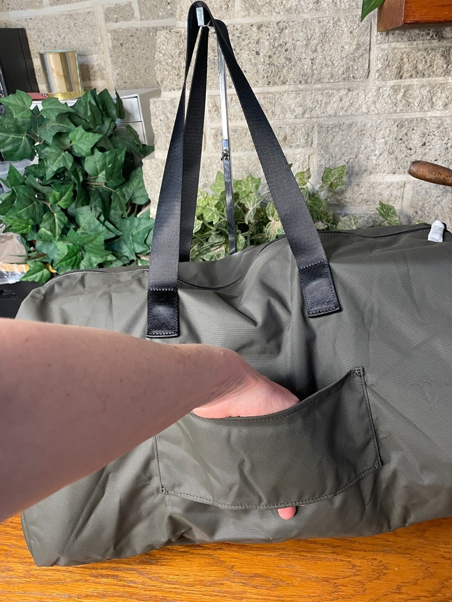 専用1 NWT TUMI DARK GREY PACKABLE DUFFLE FOLDABLE DUFFEL TOTE BAG