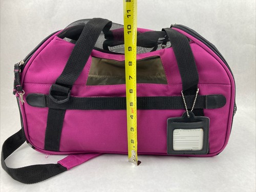 Bergan Pink/Purple Zippered Breathable Pet Carrier 16" x 10" - Picture 9 of 9
