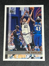 Tim Duncan 1997-98 Topps Rookie RC #115 San Antonio Spurs C