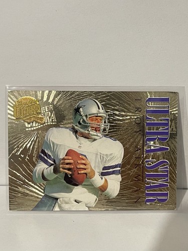1994 Fleer Ultra Troy Aikman Ultra Stars Gold #1 Dallas Cowboys