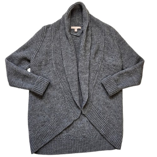 Cárdigan Banana Republic frente abierto hilo italiano mezcla merino y alpaca pequeño - Imagen 4 de 9