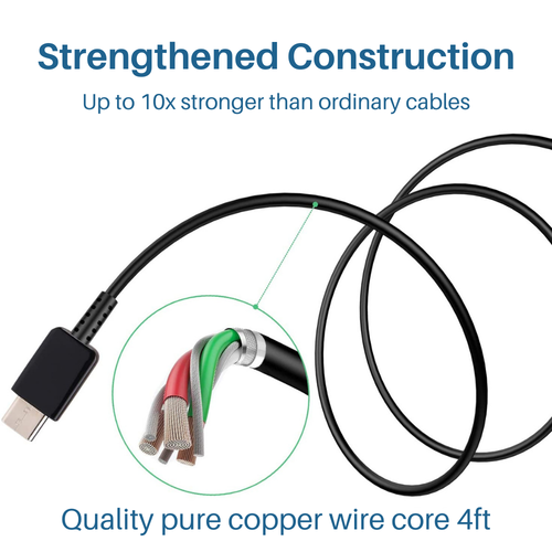 For Android Samsung S23 22 21 20 A50 51 52 53 USB Type C Cable Fast Charger Cord - Picture 7 of 10