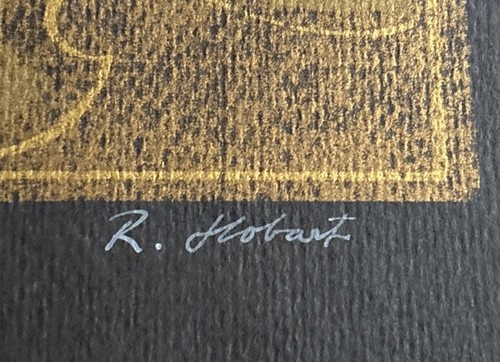 1969 Roland Hobart Austrian 1940-2020 Silkscreen Knight On Horse Art Signed 1/25 - Afbeelding 5 van 8