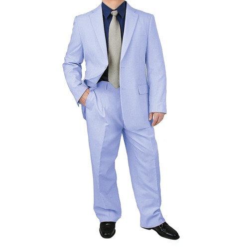 Stilvoller Herrenanzug normaler Passform HELLBLAU & Paar Socken, $ 199+ - Bild 3 von 5