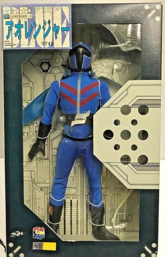 Medicom 12" Power Rangers Goranger Figure Blue go ranger Sentai Aka Rangers 1/6 - Picture 1 of 5