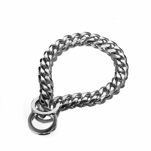 Dog Chain Collar Stainless Steel Cuban Link 10-19MM Multi-Color for S/M/L Dogs - 第 11/27 張圖片