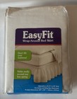 White Bed Skirt Easy Fit Wrap Around Bed Skirt Queen King Size New In package