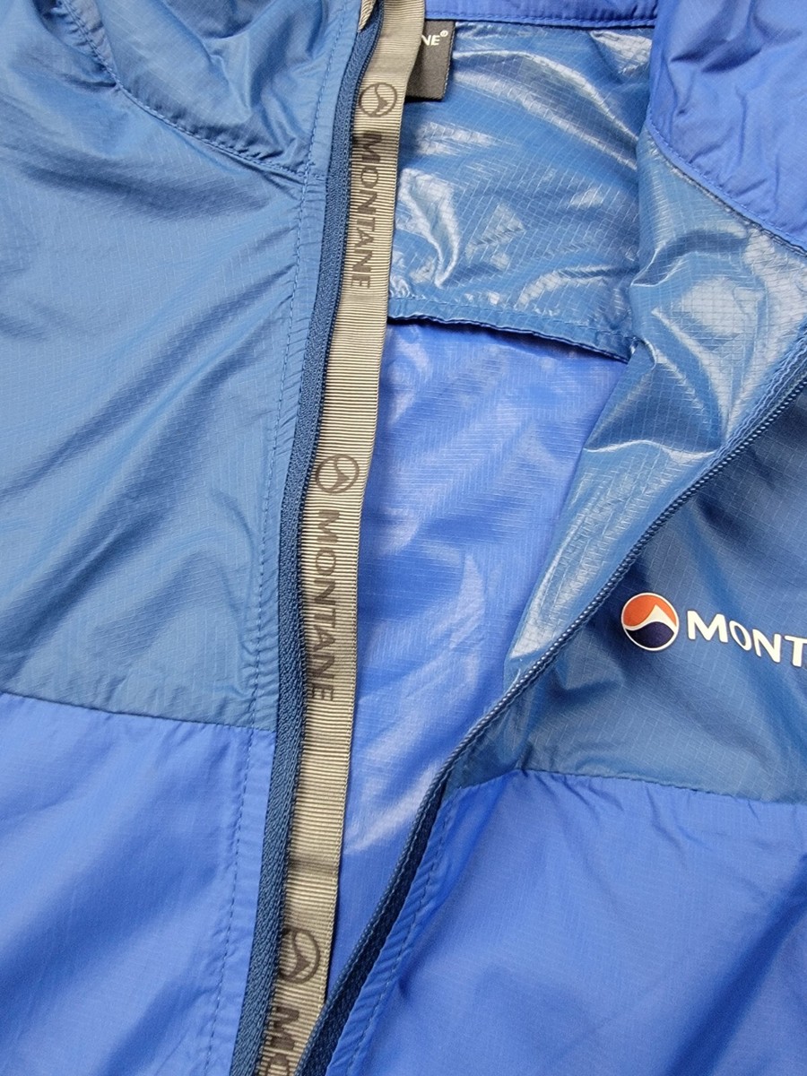 Montane Jacket Mens Small Blue Pertex Microlight Windbreaker