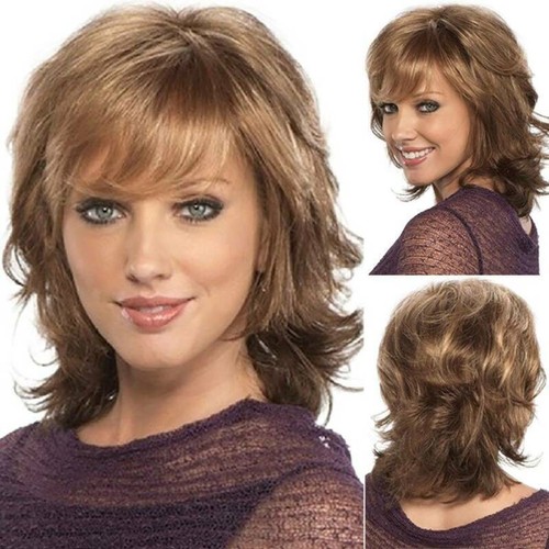 Women Real Natural Short Wavy Pixie Cut BOB Curly Wig Ladies Cosplay Hair Wigs - Picture 21 of 51