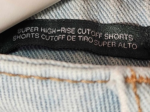 Wild Fable Shorts Womens Size 6 Cutoff Denim High-Rise Distressed Light Blue - Picture 11 of 13
