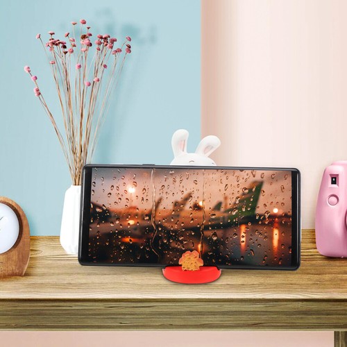 Rabbit Ornament Mobile Phone Holder Office Child Lovely Cartoon Bracket - 第 11/12 張圖片