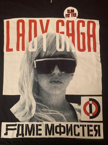 Lady Gaga Fame Monster 2010 Vintage Shirt XL Slim Fit Tee V Neck New NWOT - Picture 2 of 4