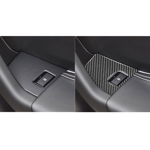 Interruptor de ventana de vidrio frontal de fibra de carbono para Jaguar F-Pace X761 panel de bloqueo moldura 2* - Imagen 6 de 11