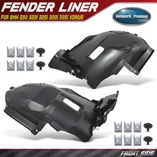 2pcs Front Inner Fender Liners for BMW E90 323i 325i 330i 330xi 335i 328xi 3.0L