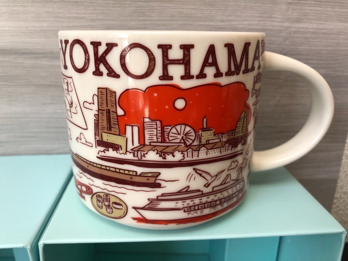 KOBE Yokohama Japan Set of 3 Starbucks coffee Cup Mug 14oz