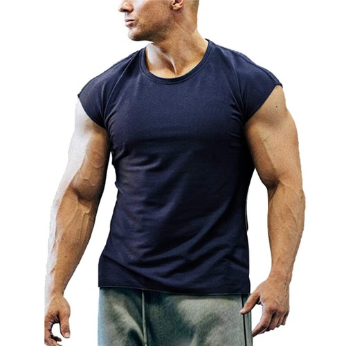Herren Rundhals Training Tops Bodybuilding T-Shirt Fitness Gym Muskel Tee Pullover - Bild 5 von 51