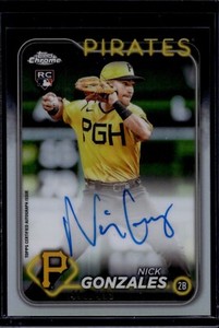 2024 Topps Chrome Baseball Nick Gonzales #RA-NG RC Rookie Refractor Auto /499