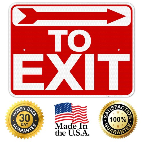 To Exit With Right Arrow Sign, - Picture 58 of 86