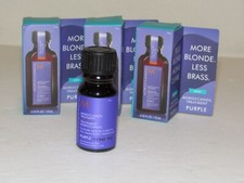 3 MoroccanOil Lot Treatment Purple Hair Oil For Blonde Gray Hair 0.34 Oz x 3 NIB