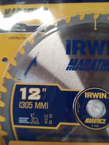 Irwin Tools Marathon Carbide Table/Miter Circular Blade, 12-Inch, 40T (14080LWC) - Picture 4 of 4