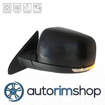CH1320413 Driver Power Door Mirror w Heated Glass for 14-21 Jeep Grand Cherokee