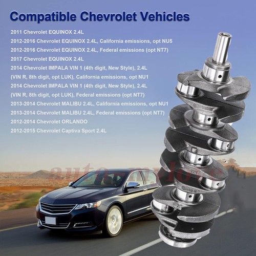 Engine Crankshaft +Conrods+Bearings Kit For Chevrolet GMC Buick ECOTEC 2.4L DOHC - Picture 4 of 15