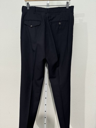 VTG 42 L Polo Ralph Lauren Navy Blue Solid Mid Weight Wool Suit Made USA 70s - Picture 20 of 23