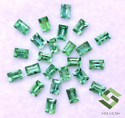 1.92 CTS Natural Emerald Baguette Cut 3x2 mm Lot 29 Pcs Untreated Loose Gemstone - 第 5/5 張圖片