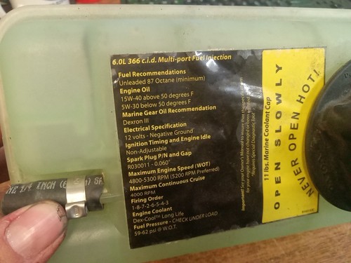 Crusader Marine 6.0 Volvo Penta Tank Expansion 861105-5 - Picture 2 of 6