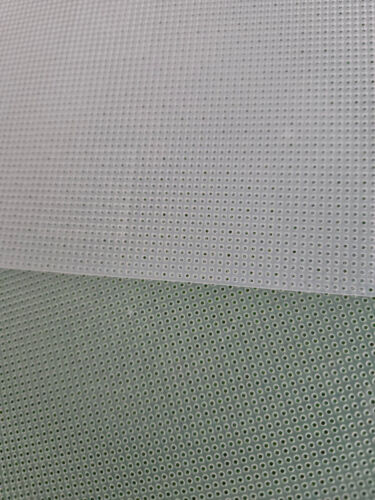 1 CLEAR PLASTIC MESH SHEET -14 COUNT (HOLES IN PLASTIC) APPROX. 10 1/2 x 13 1/2" - Picture 3 of 5