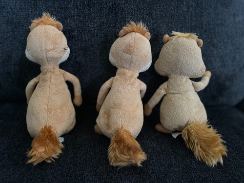 2010 Ty Beanie Babies Alvin & The Chipmunks Plush Toys (SET OF 3!) - Picture 2 of 2