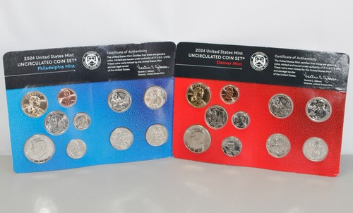 2024 P and D Annual US 20 Coin Mint Set P and D Uncirculated IN STOCK Sealed Set - Picture 2 of 10