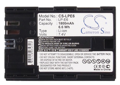NEW Battery for Canon 5D Mark III EOS 5D Mark II EOS 5D Mark III LP-E6 Li-ion - Picture 5 of 5