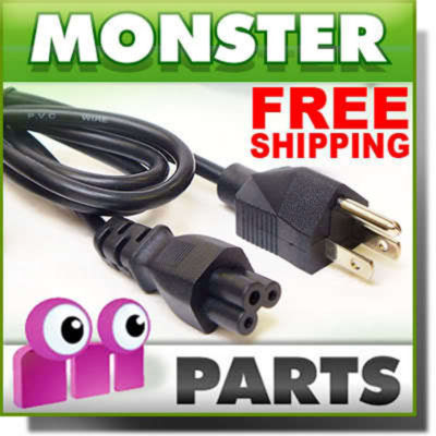 3 Pin Mains Clover Leaf Laptop Power Cord C5 Cable c-5