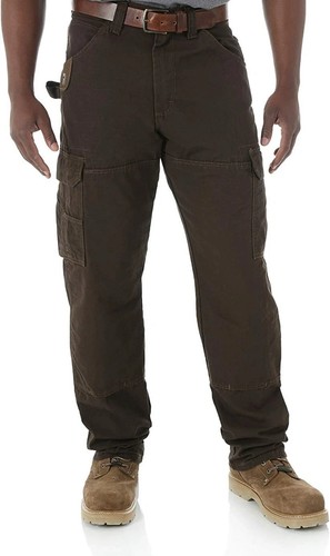 Wrangler Riggs Workwear Hose 52x32 Braun Ranger Relaxed Fit Ripstop Cargo Neu - Bild 2 von 6