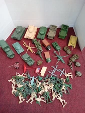 61 Tim-Mee & Unmarked Soldiers,Jeep,Tank, Helicopters,  Extras!